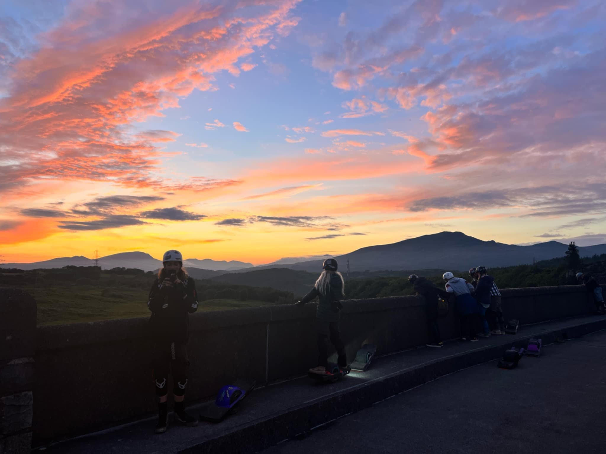 Onewheel at sunset